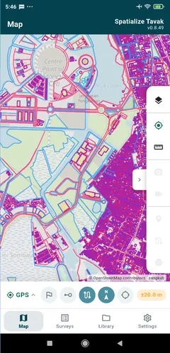 Millions of OpenStreetMap buildings, roads and land-use polygons as reference layers