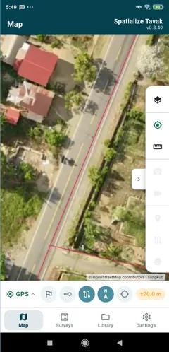 High-resolution orthophoto MBTiles as the basemap